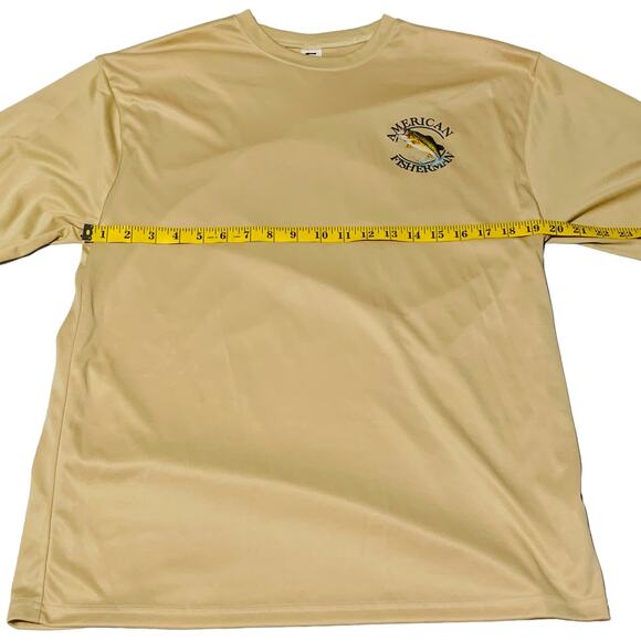 C2 SPORT Size L AMERICAN FISHERMAN Pullover Shirt Fish Graphics Long Sleeve - Picture 6 of 9